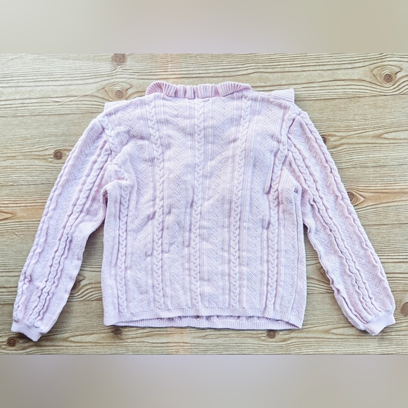 Wild Honey Pink Ruffled Women's Sweater - Picture 7 of 9